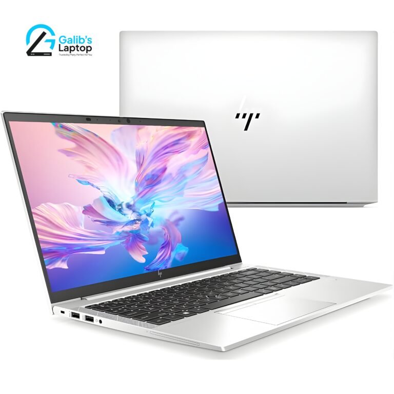 Slim profile of HP Elitebook 845 G7 highlighting HDMI and USB Type-C connectivity ports