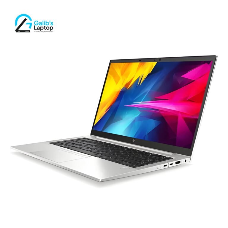 HP Elitebook 845 G7 premium business series used laptop with Windows 10 interface at Galib's Laptop