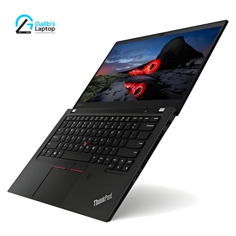 Lenovo ThinkPad T495s used laptop with vibrant Windows 11 display and classic red trackpoint at Galib's Laptop