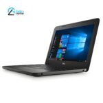 Dell Latitude 3190 compact touchscreen laptop open in standard mode with Windows 10 desktop interface