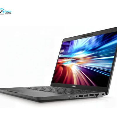 Back lid view of Dell Latitude 5400 highlighting RJ-45 LAN HDMI and USB connectivity ports