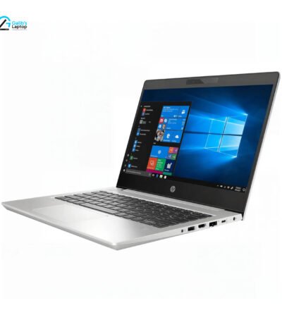 Dual angle showcase of HP EliteBook 830 G6 featuring vibrant floral display wallpaper and closed silver chassis[cite: 84]