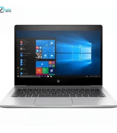 HP EliteBook 830 G6 used business laptop straight front view showing Windows 10 interface and silver keyboard at Galib's Laptop