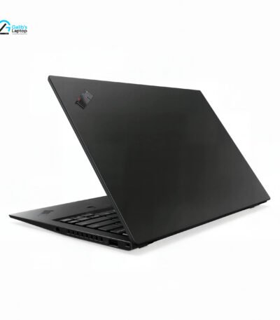 Straight front view of Lenovo ThinkPad T490 with Windows 10 desktop layout and durable body condition