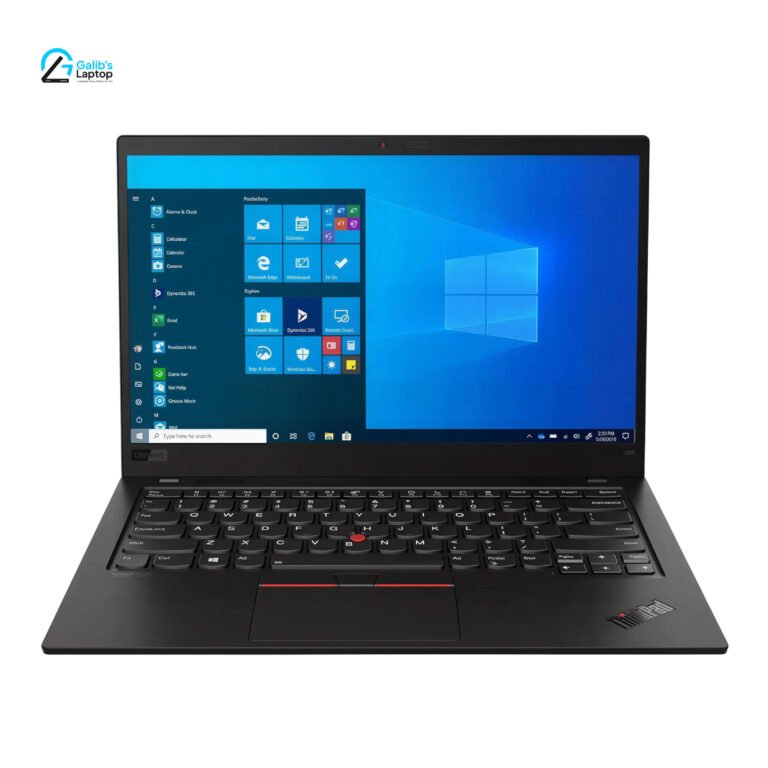 Lenovo ThinkPad T490 business ultrabook back lid view showing sleek matte black finish at Galib's Laptop