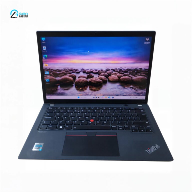 Lenovo ThinkPad X13 Core i5 11th Gen laptop showing vibrant display and classic red TrackPoint keyboard layout